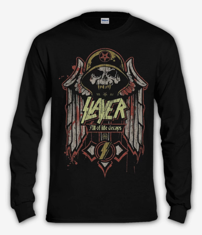 Polera manga larga Negro de Slayer 5