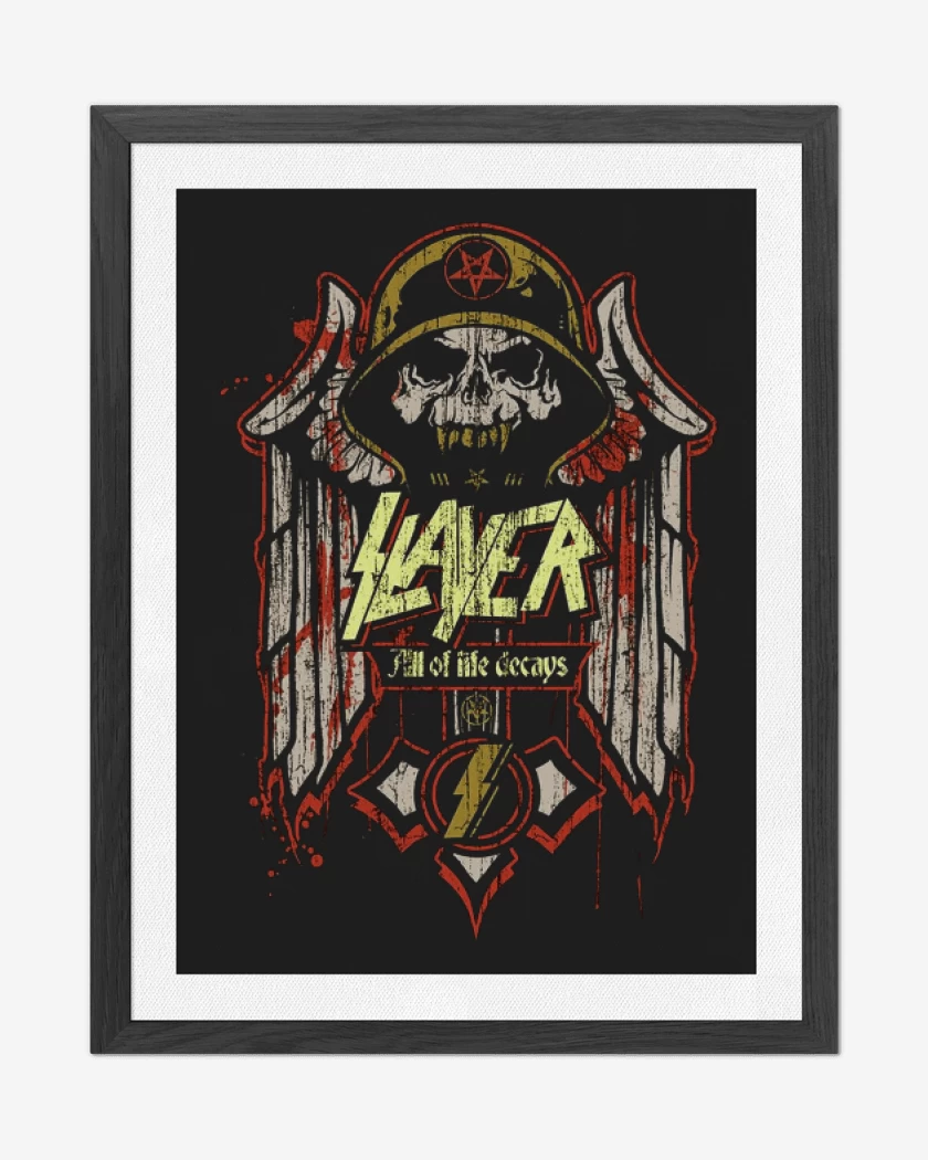 Cuadro decorativo Negro de Slayer 5