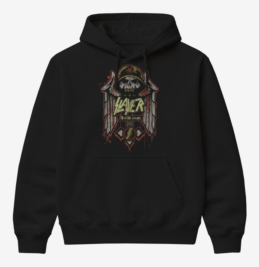 Poleron Canguro básico Negro de Slayer 5