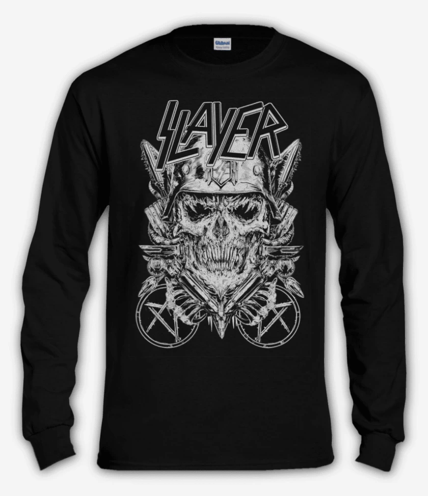 Polera manga larga Negro de Slayer 6