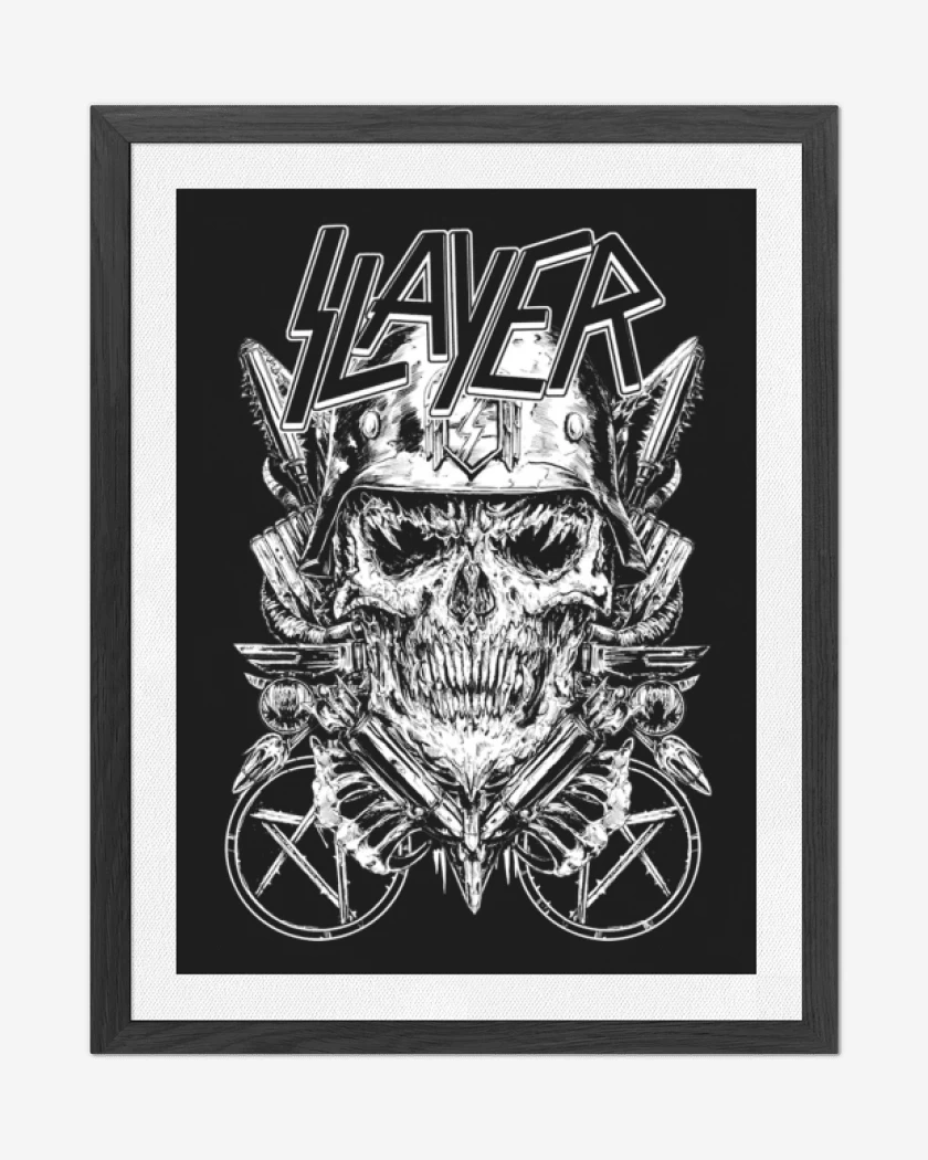 Cuadro decorativo Negro de Slayer 6