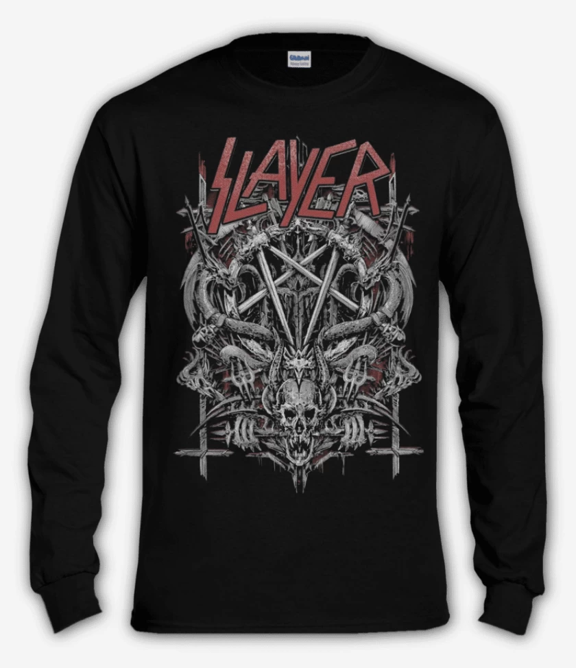 Polera manga larga Negro de Slayer 7
