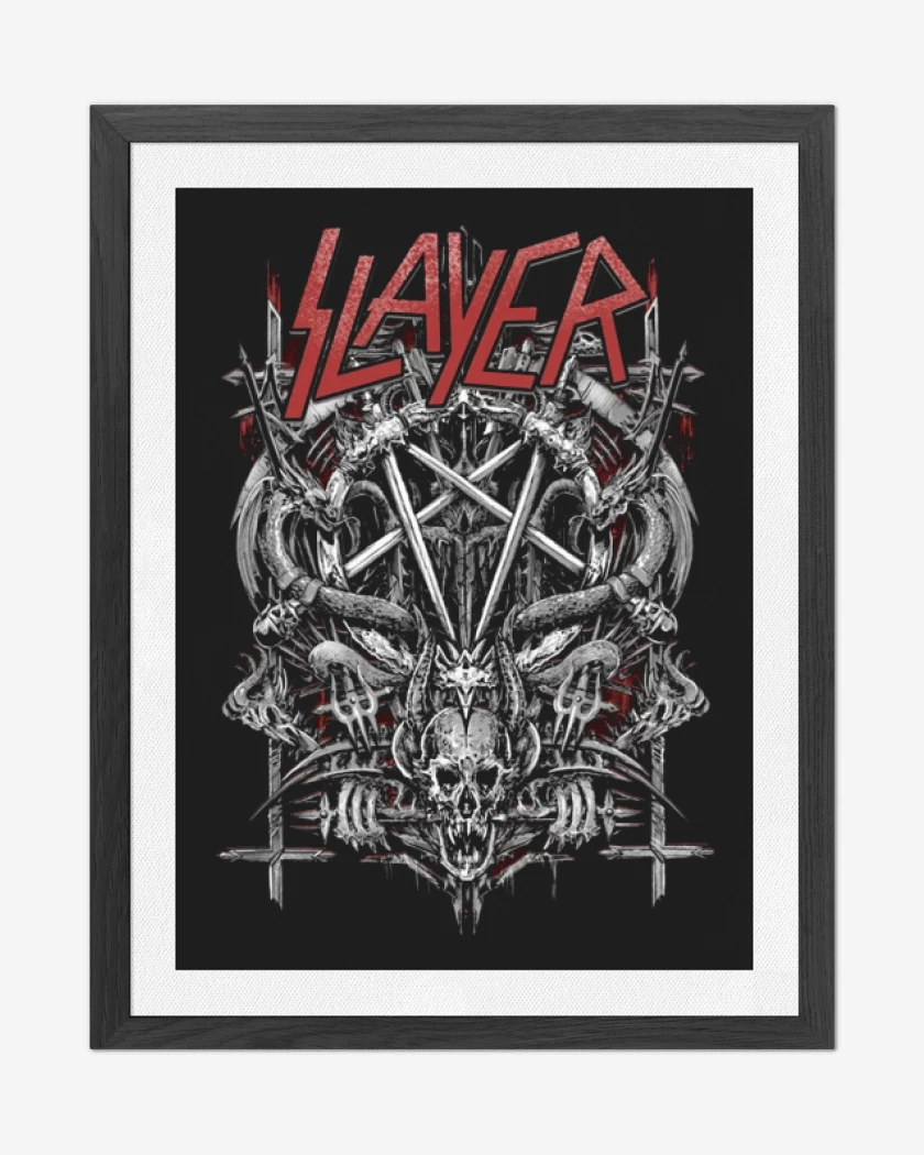 Cuadro decorativo Negro de Slayer 7