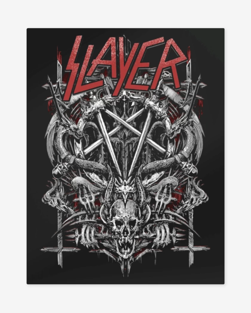 Print metalico Negro de Slayer 7
