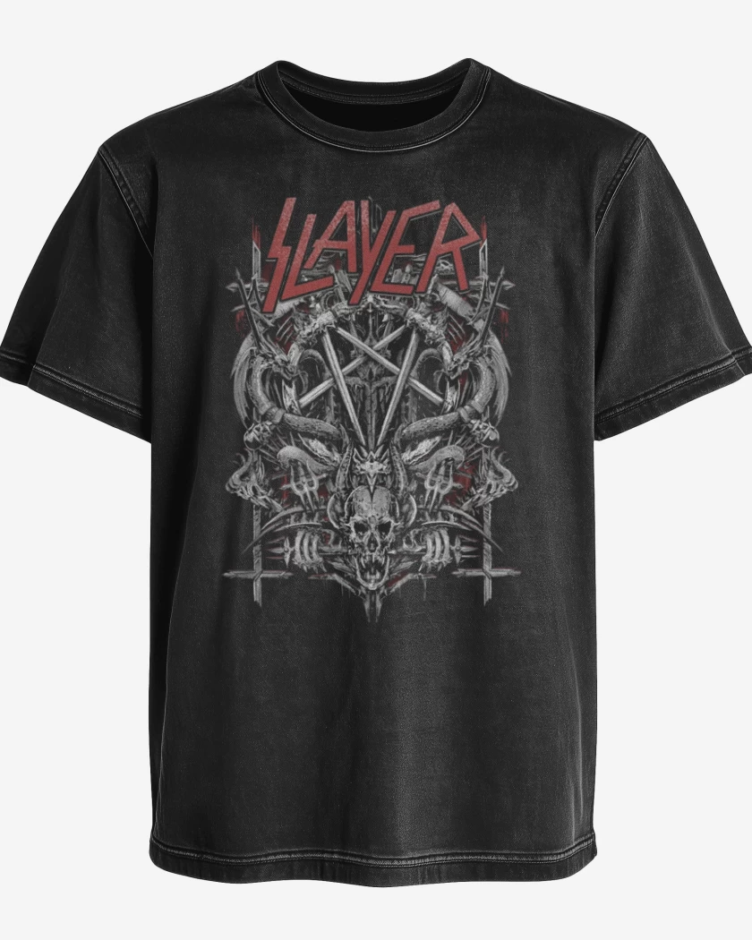 Polera desgastada Slayer 7