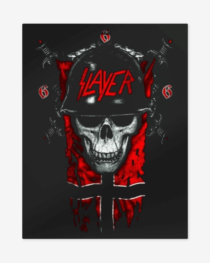 Print metalico Negro de Slayer 8