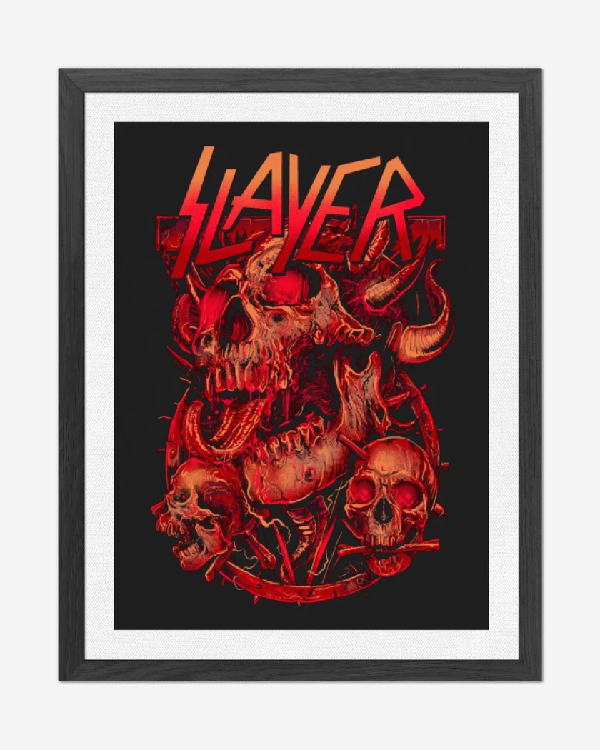 Cuadro decorativo Negro de Slayer 9