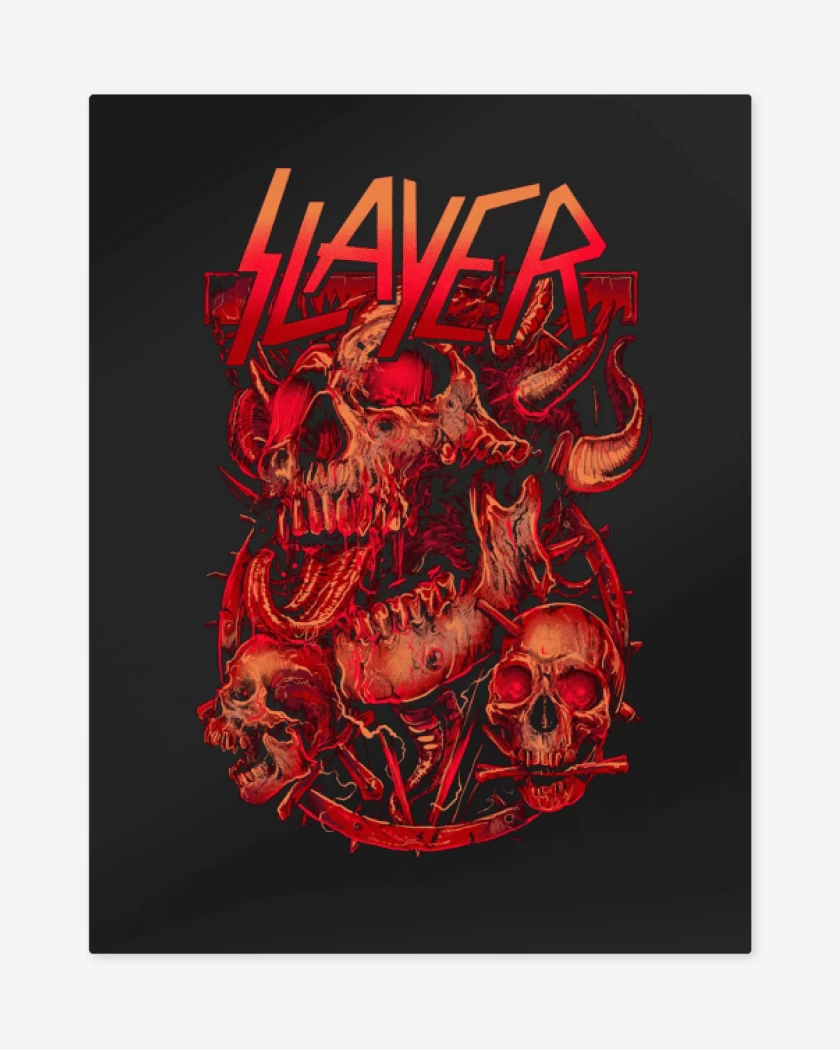 Print metalico Negro de Slayer 9