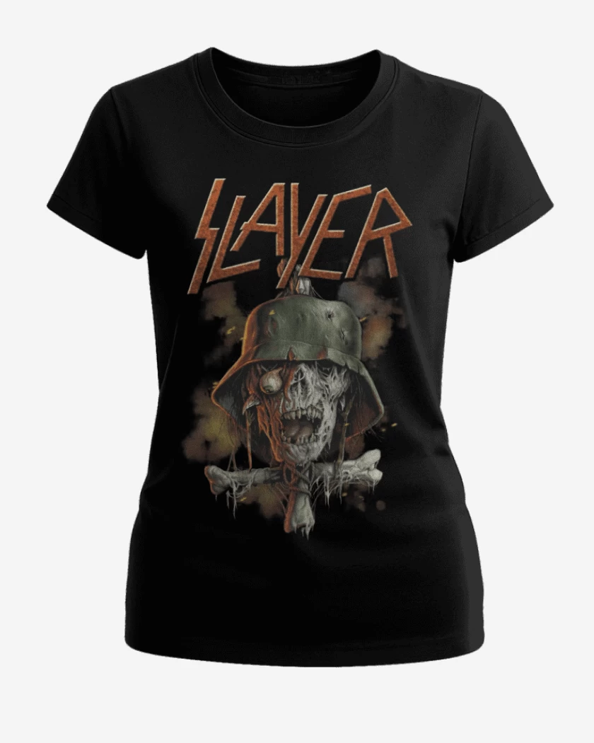 Polera de Mujer Negro de Slayer 10