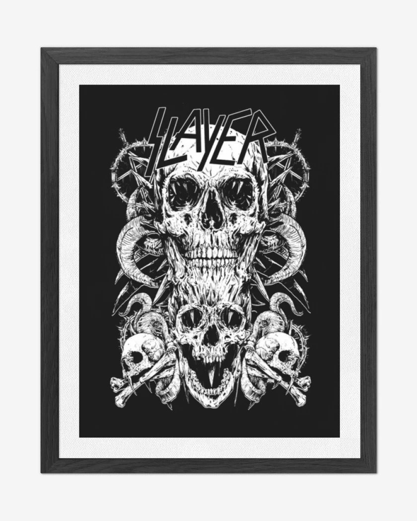 Cuadro decorativo Negro de Slayer 12