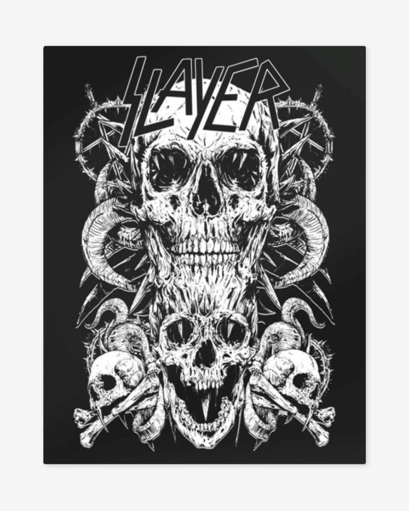 Print metalico Negro de Slayer 12