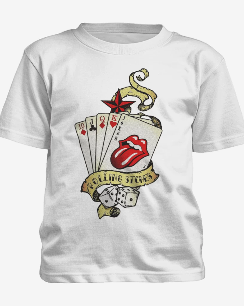 Polera de niño Blanco de Rolling Stones Full colors