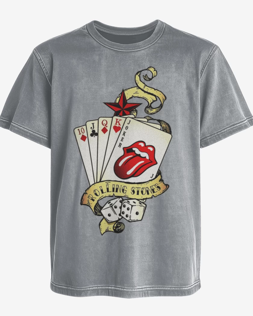 Polera desgastada Rolling Stones Full colors