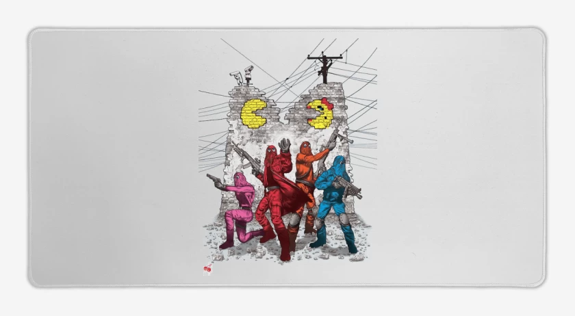 Mouse pad Gamer Blanco de Pac man