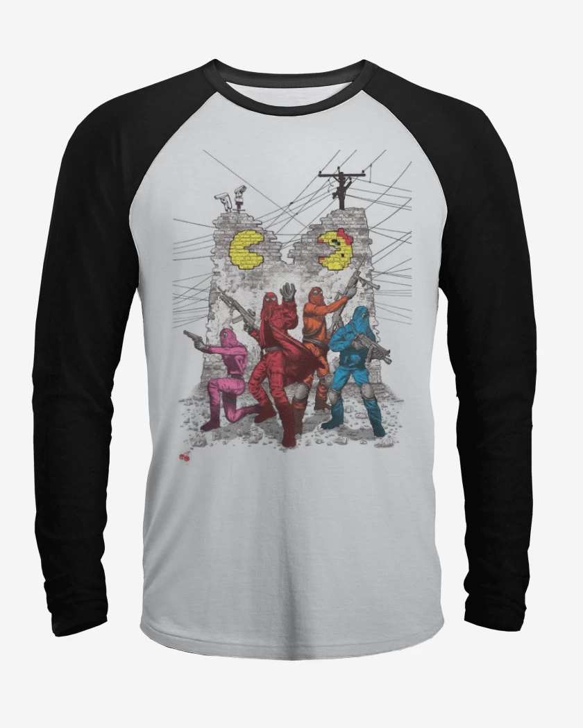 Polera Raglan Pac man