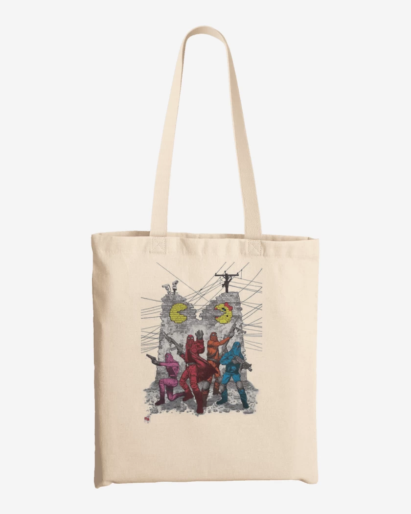 Totebag Blanco de Pac man
