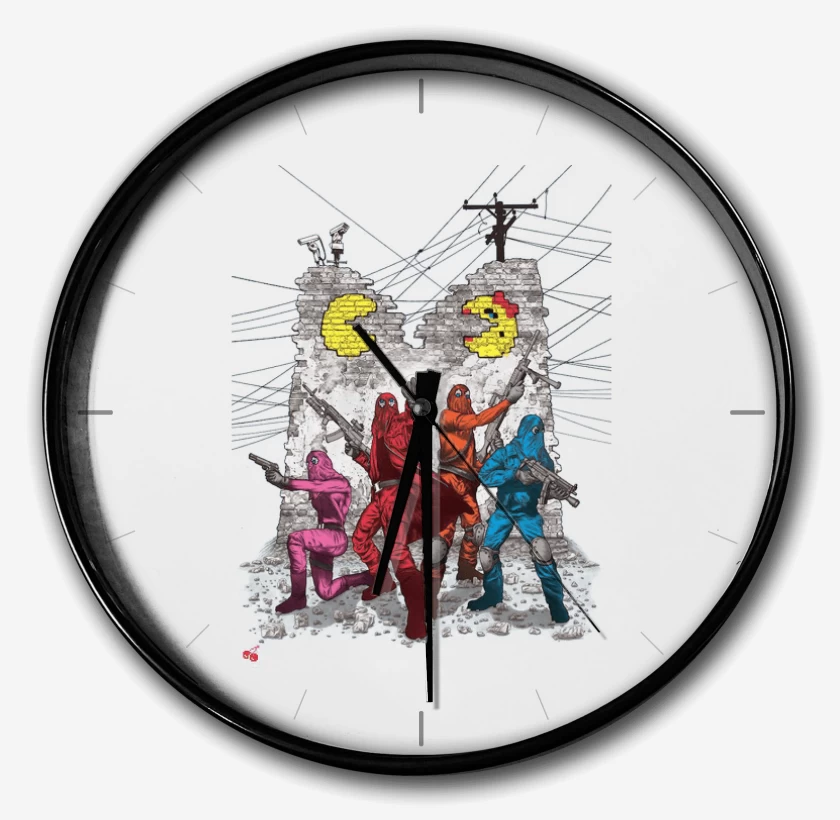 Reloj Blanco de Pac man