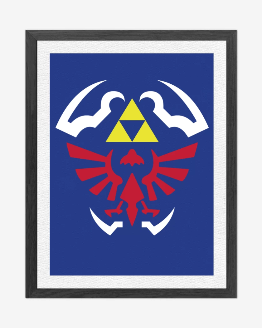 Cuadro decorativo Azul Rey de The Legend Of Zelda - Hylian Shield
