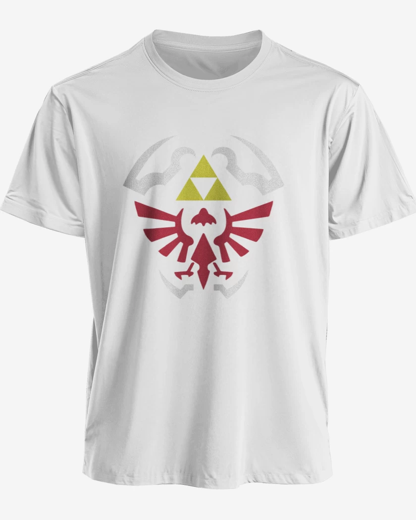 Polera premium Blanco de The Legend Of Zelda - Hylian Shield