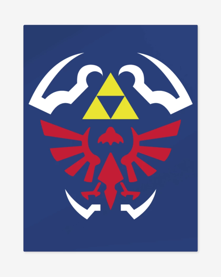 Print metalico The Legend Of Zelda - Hylian Shield
