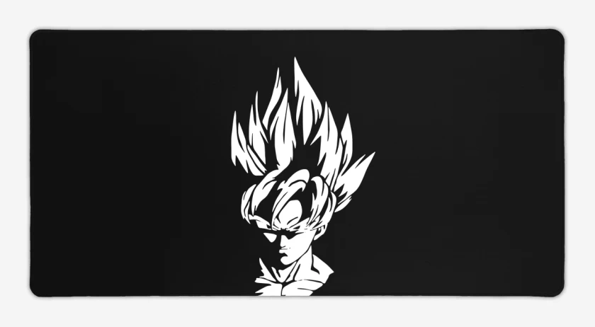 Mouse pad Gamer Negro de Goku sayayin