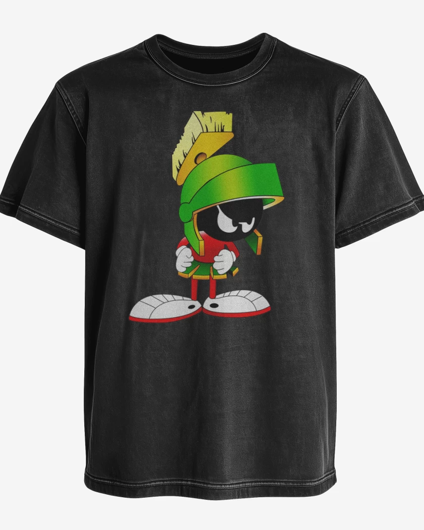 Polera desgastada Negro de Marvin 2