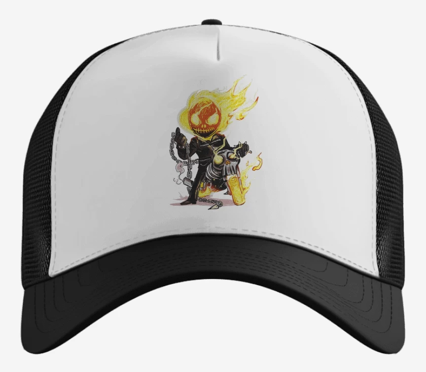 Gorro Blanco de Ghost rider chibi