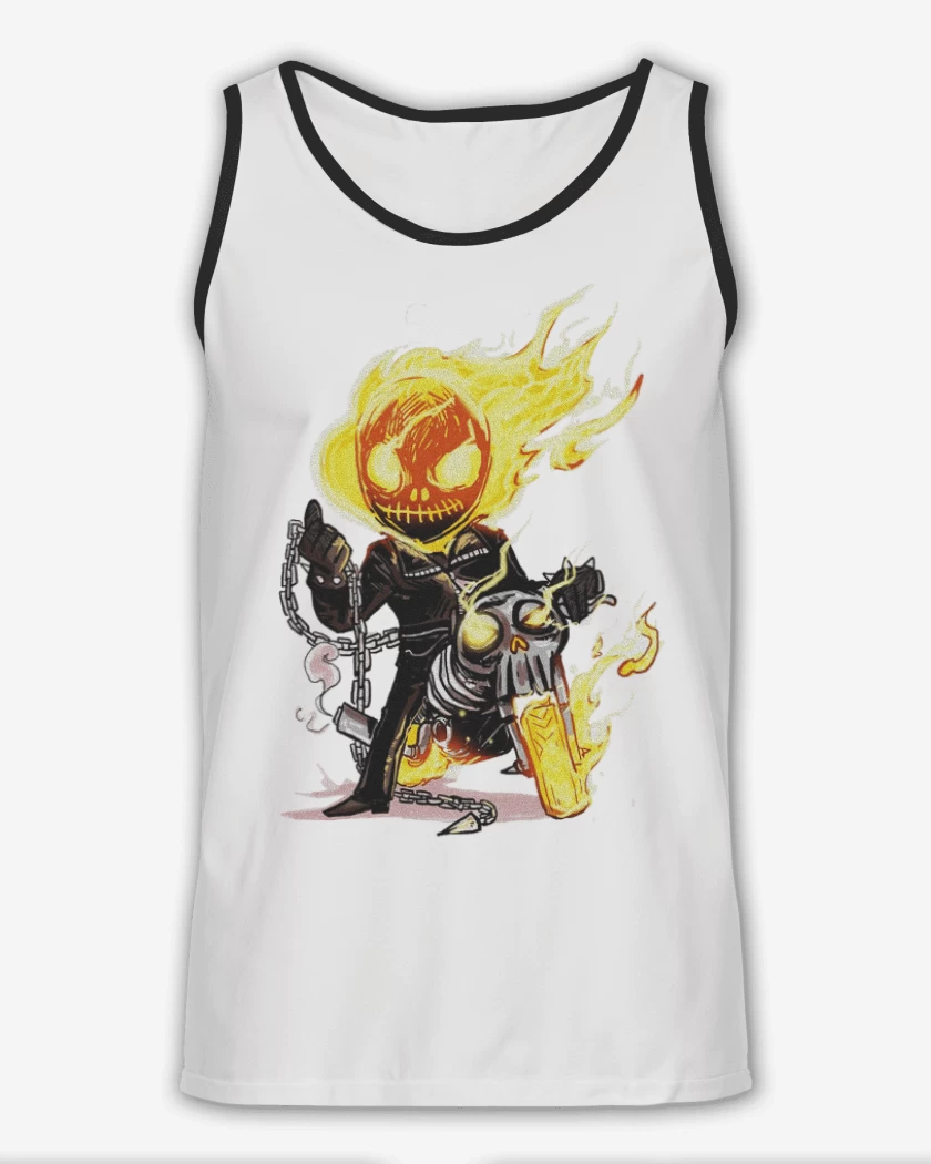 Sudadera Blanco de Ghost rider chibi