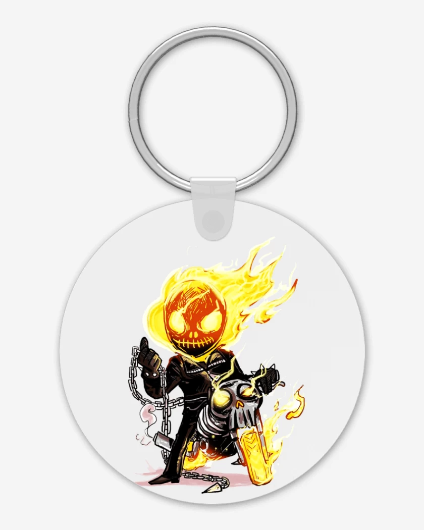 Llavero Blanco de Ghost rider chibi