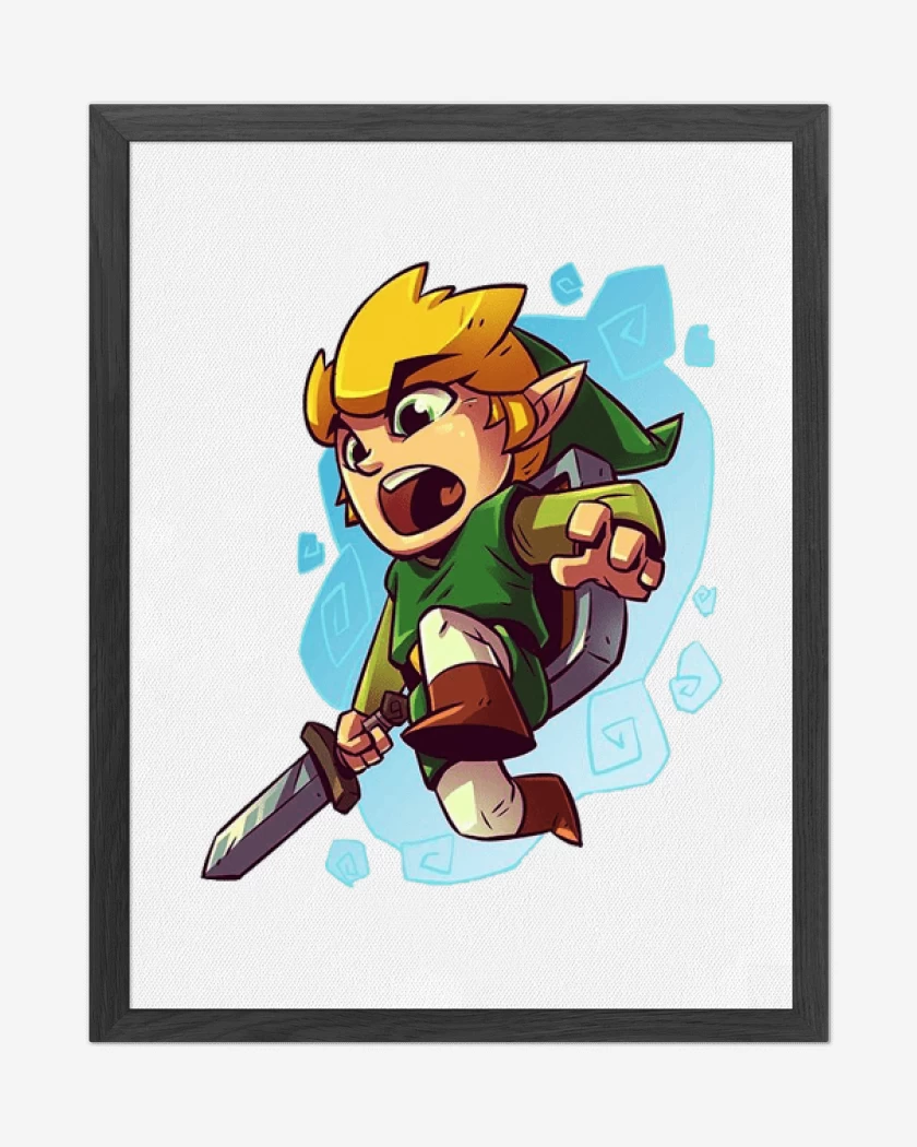 Cuadro decorativo Blanco de Chibi link