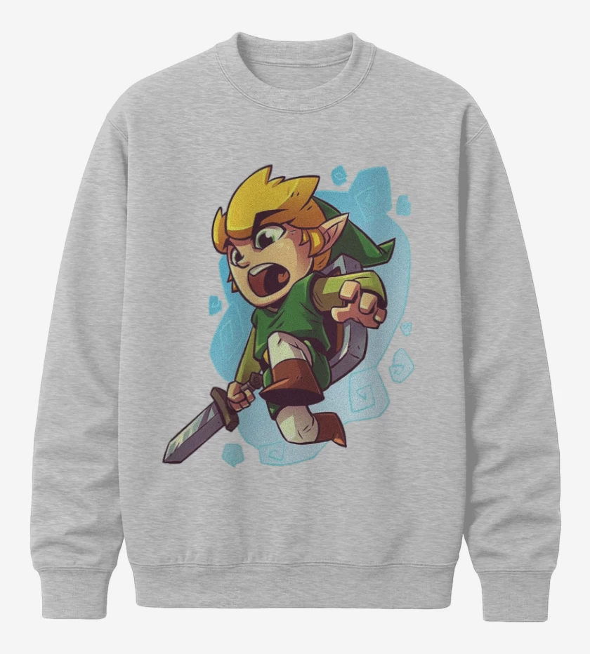 Poleron polo Gris Melange de Chibi link
