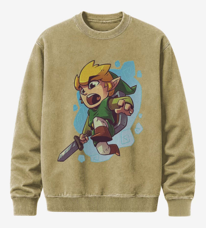Poleron Polo Acid Wash Beige de Chibi link