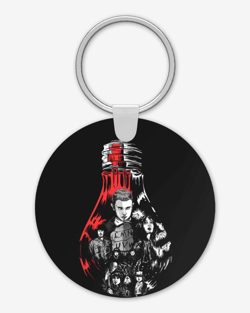 Llavero Negro de Stranger Things Ampolleta