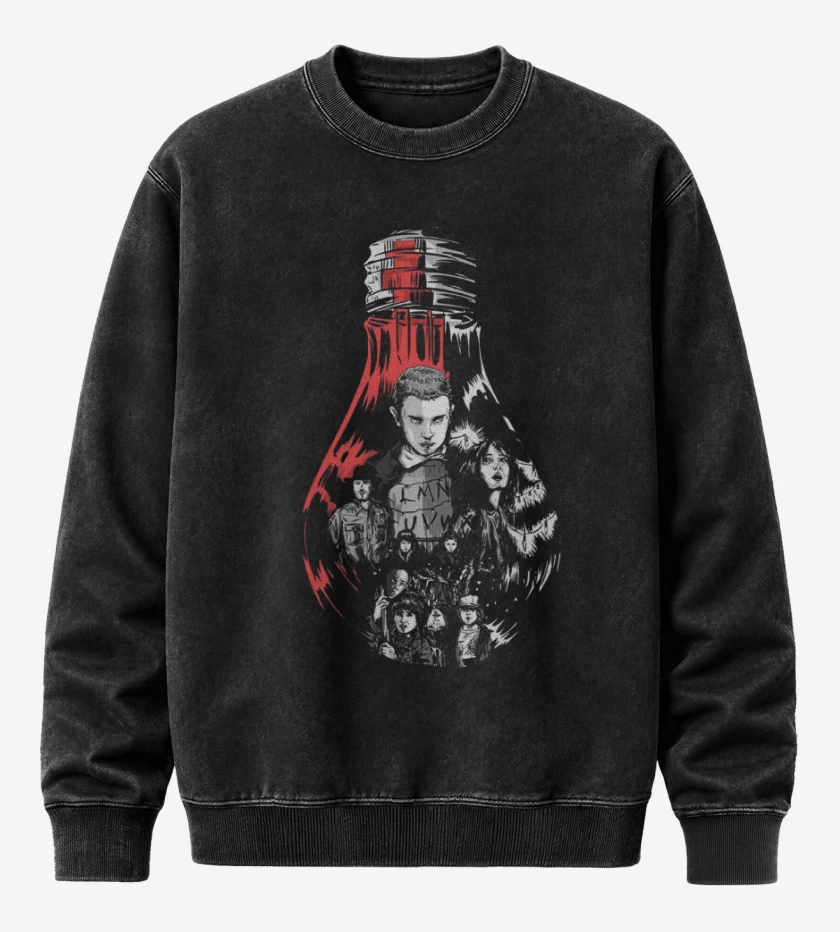 Poleron Polo Acid Wash Stranger Things Ampolleta