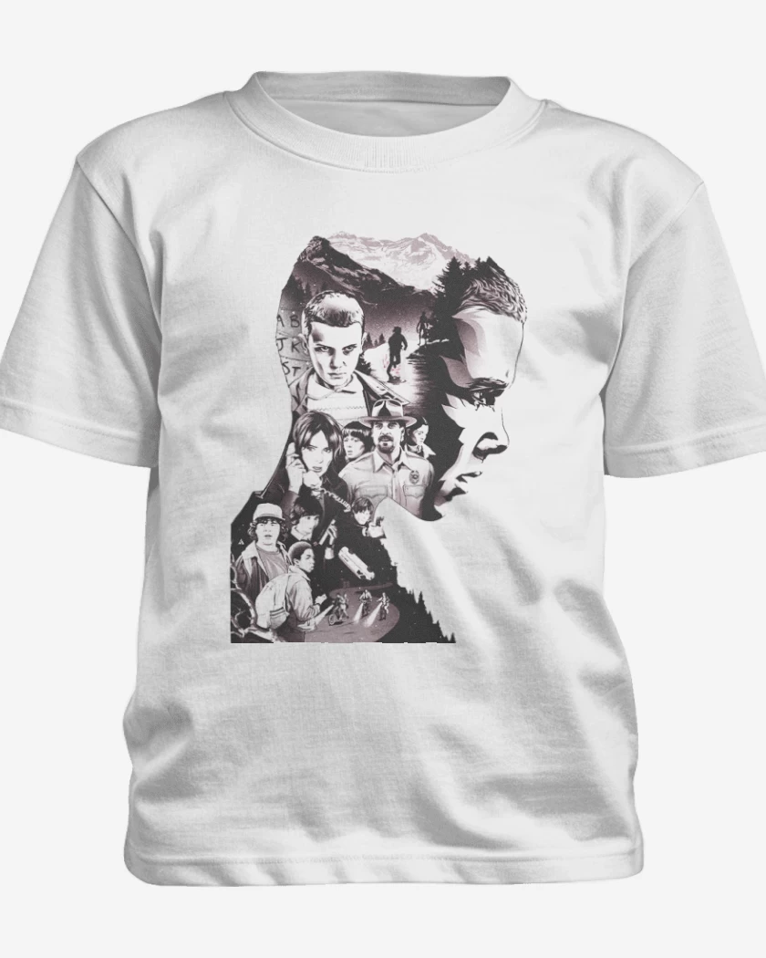 Polera de niño Blanco de Stranger Things 5