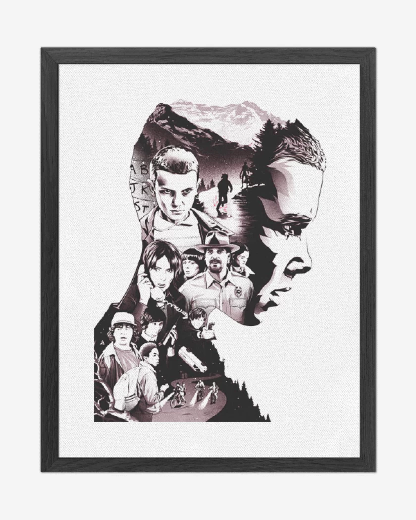 Cuadro decorativo Blanco de Stranger Things 5