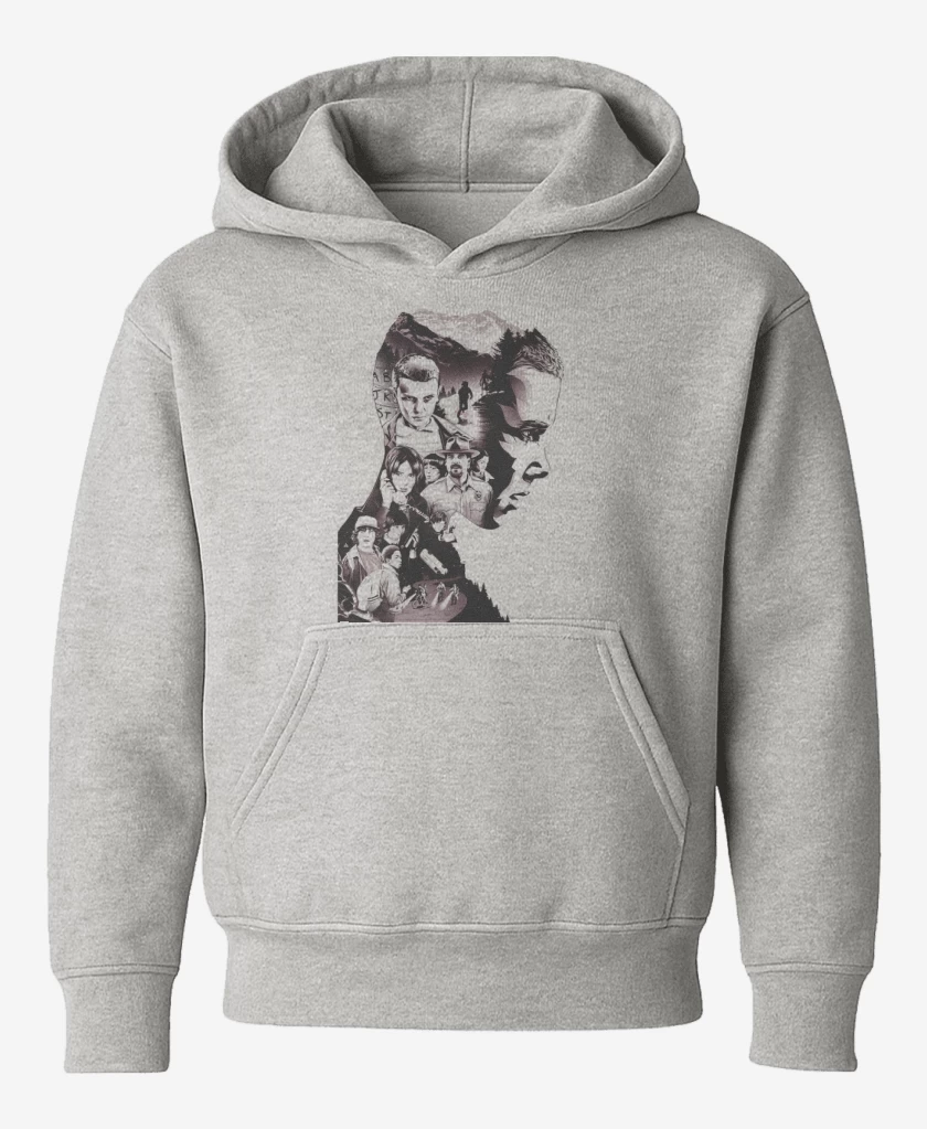 Poleron de niño Gris Melange de Stranger Things 5