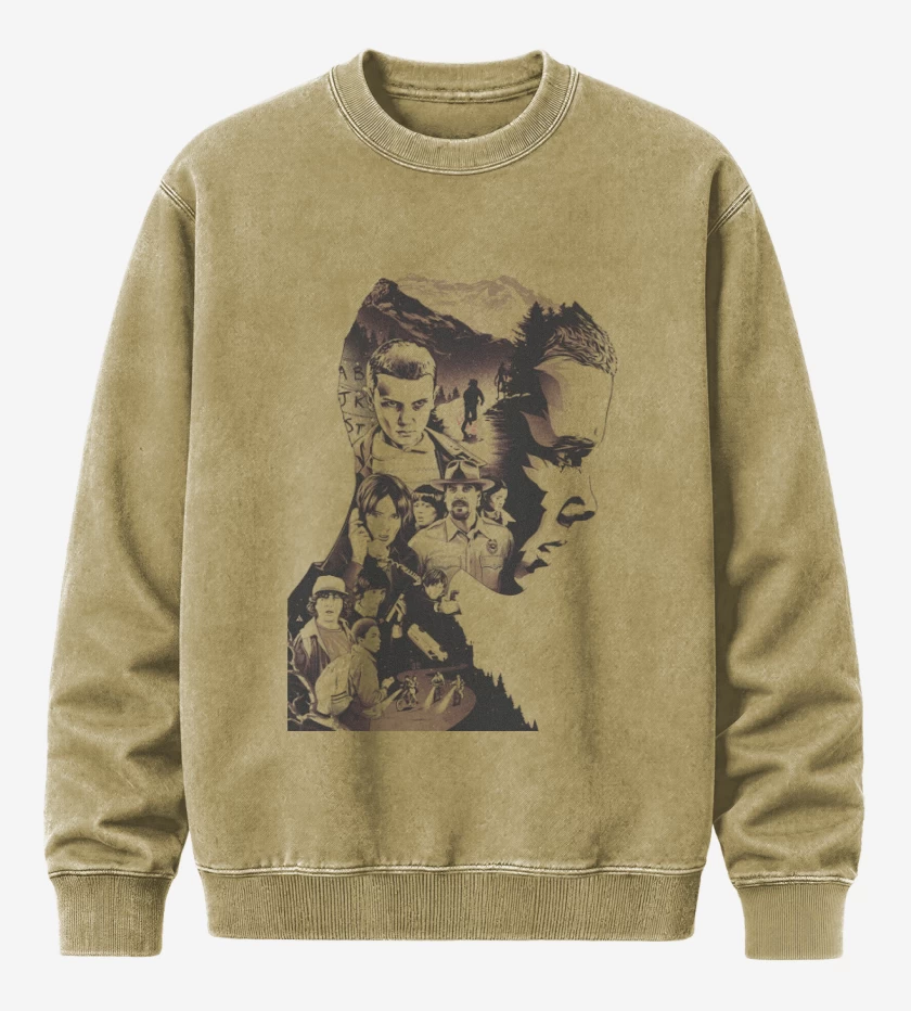 Poleron Polo Acid Wash Stranger Things 5