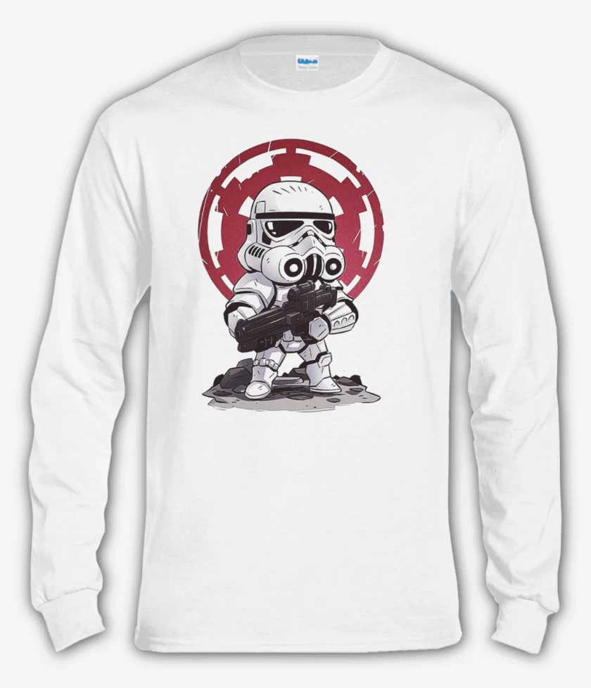 Polera manga larga Blanco de Troopito
