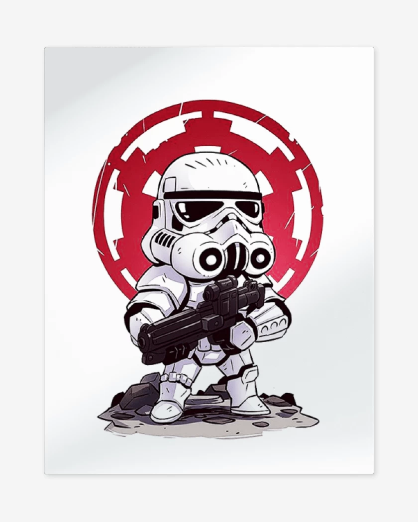 Print metalico Blanco de Troopito