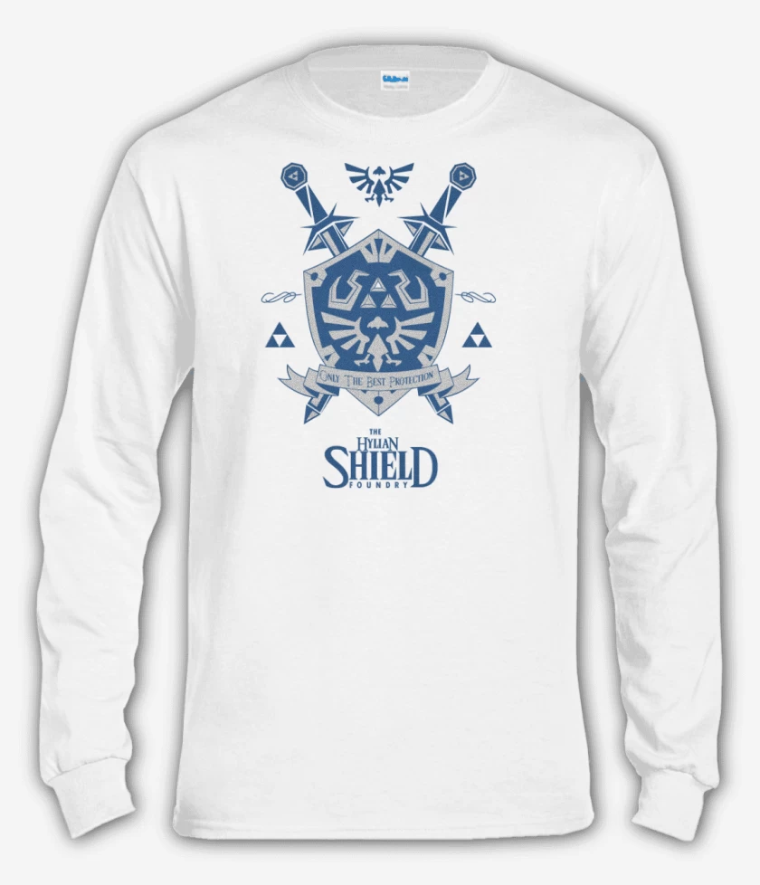 Polera manga larga The Legend Of Zelda - Hylian Shield Foundry