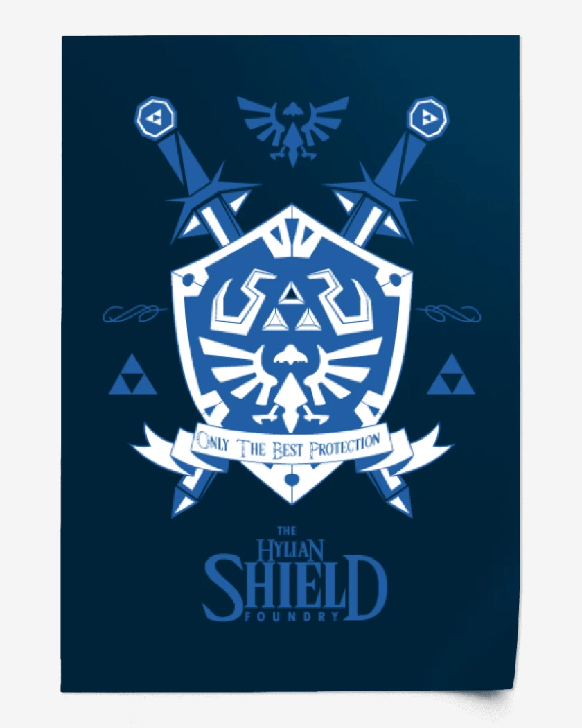 Print The Legend Of Zelda - Hylian Shield Foundry