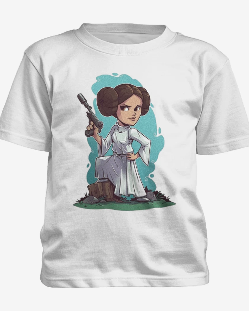 Polera de niño Blanco de Princesa Leia