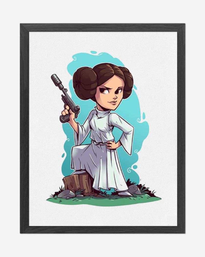Cuadro decorativo Princesa Leia