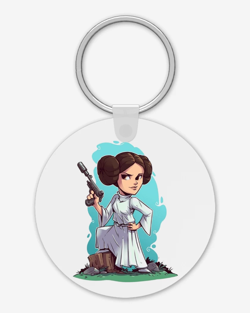 Llavero Blanco de Princesa Leia