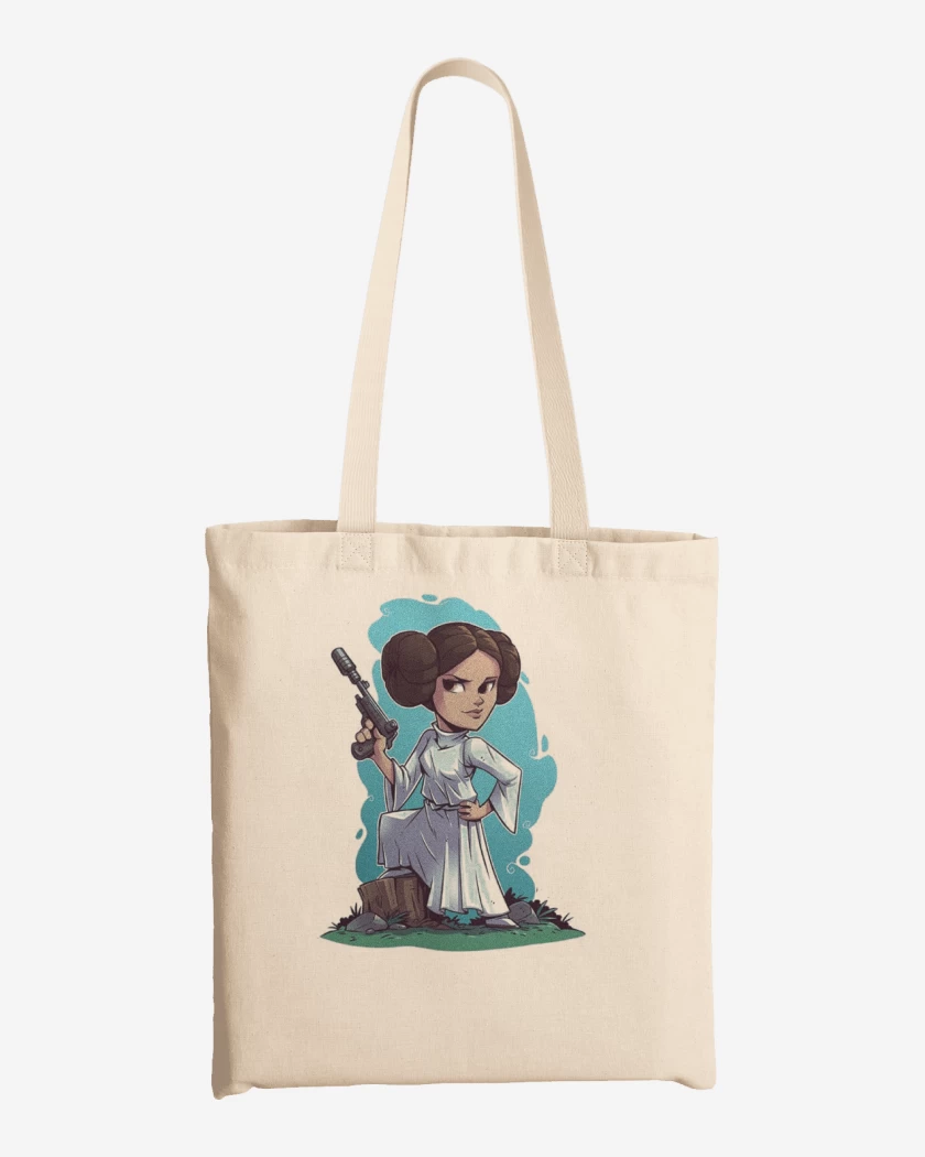Totebag Blanco de Princesa Leia
