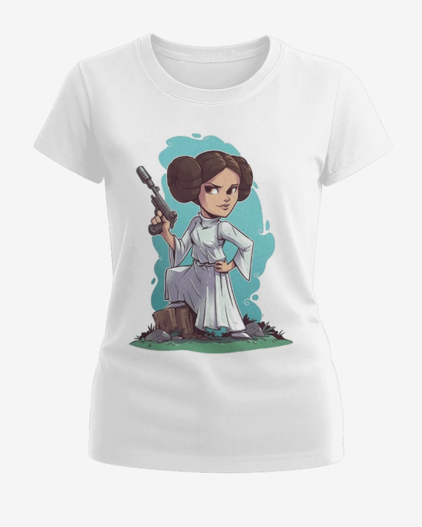 Polera de Mujer Blanco de Princesa Leia