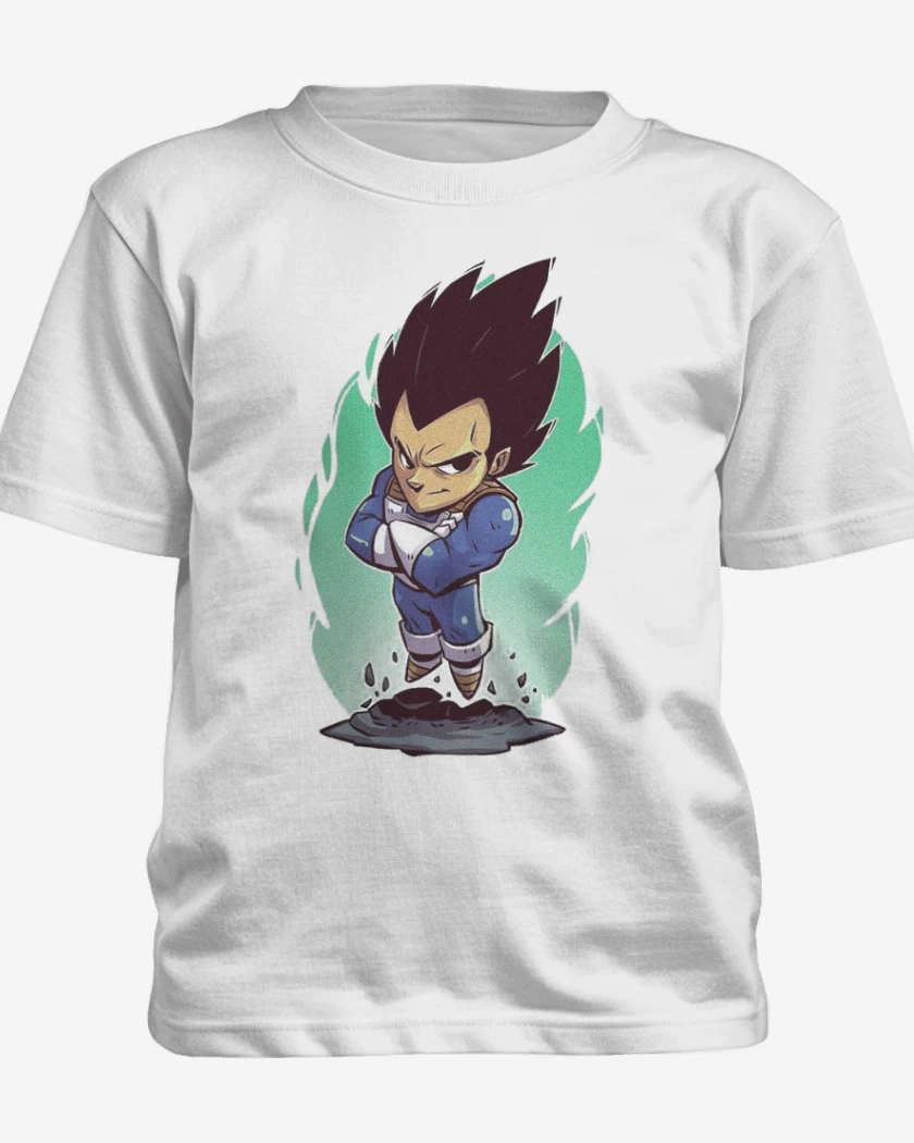 Polera de niño Blanco de Vegeta Color