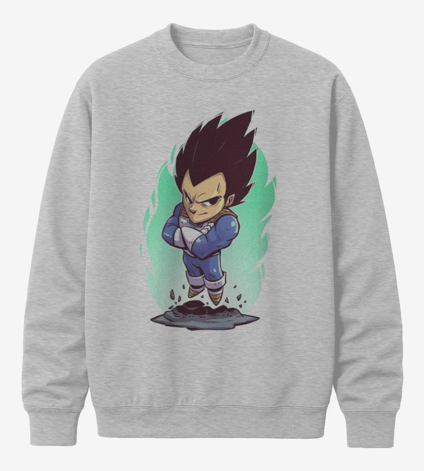 Poleron polo Gris Melange de Vegeta Color