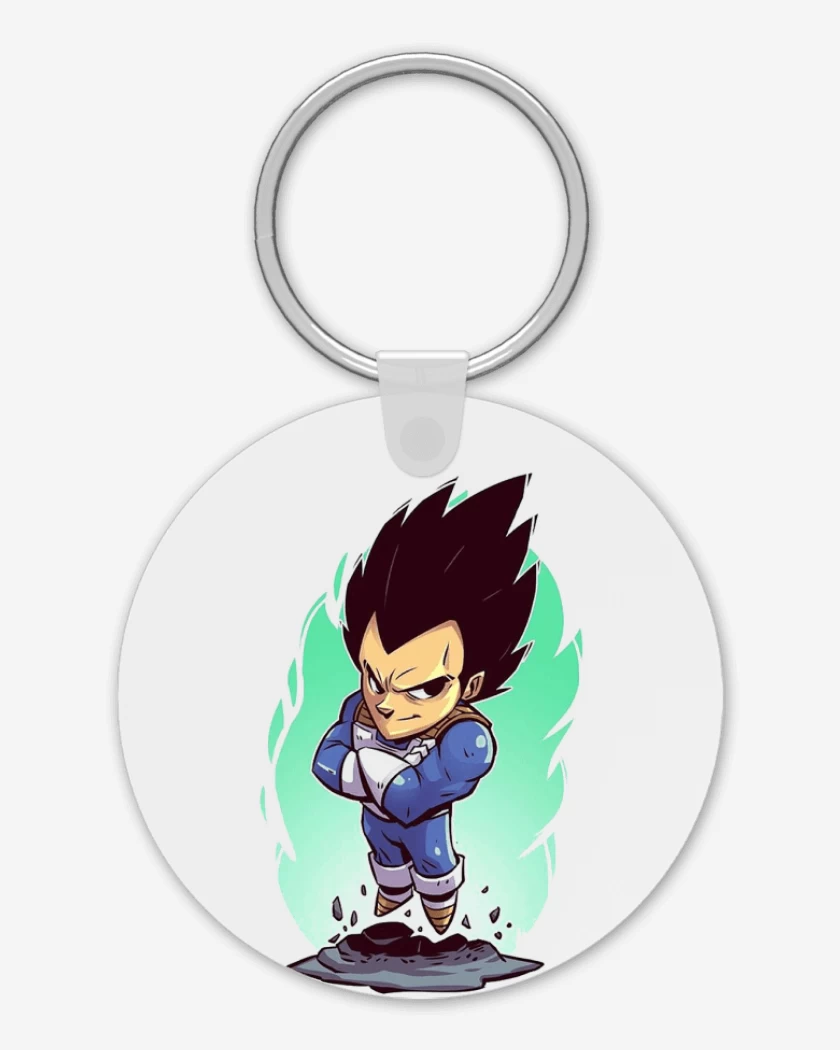 Llavero Blanco de Vegeta Color